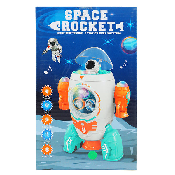 Rotating Space Rocket Educational Toys for kids