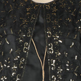 Women's Organza Fancy Embroidered 3Pcs Suit - Black, Women Shalwar Suits, Chase Value, Chase Value