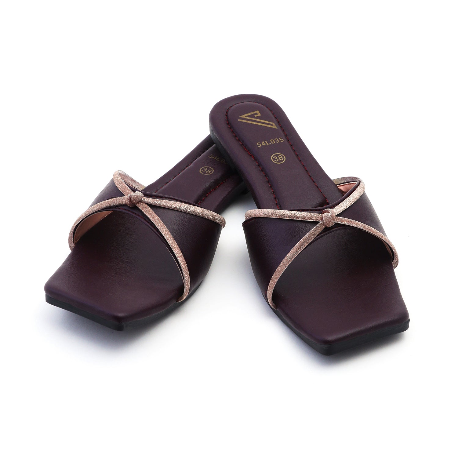 Valuable Women's Open-toe Slipper - Maroon, Women Slippers, Chase Value, Chase Value