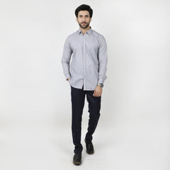 Men's Formal Chambray Shirt - Grey