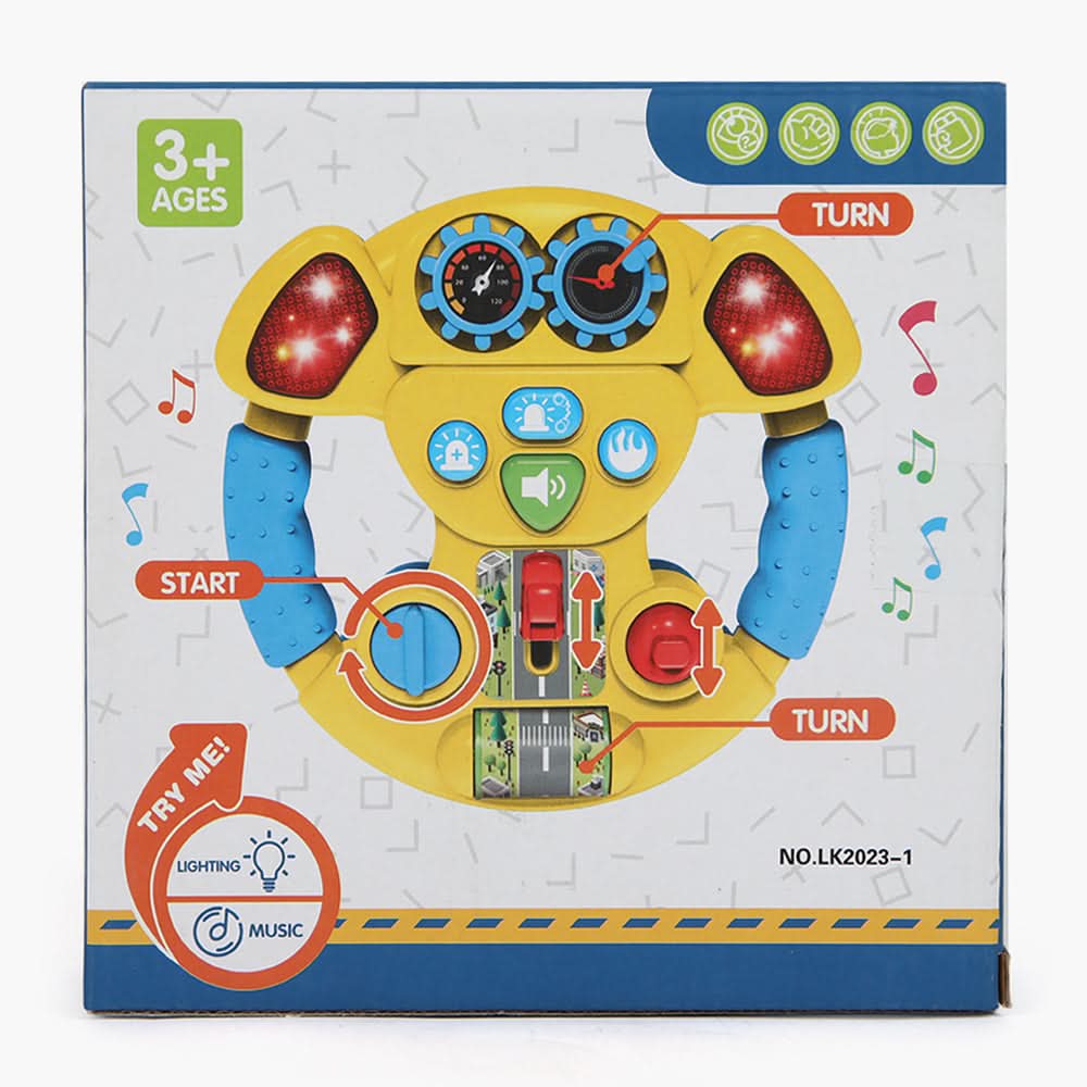 Car Music Steering Wheel with Light and Horn Baby Toys, Musical Toys, Chase Value, Chase Value
