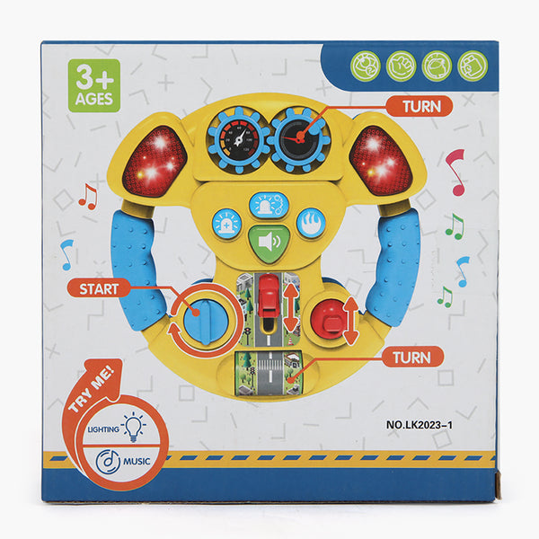 Car Music Steering Wheel with Light and Horn Baby Toys