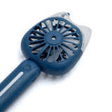 Chargeable Hand Fan With Light J1 -Blue, Rechargeable Fan, Chase Value, Chase Value