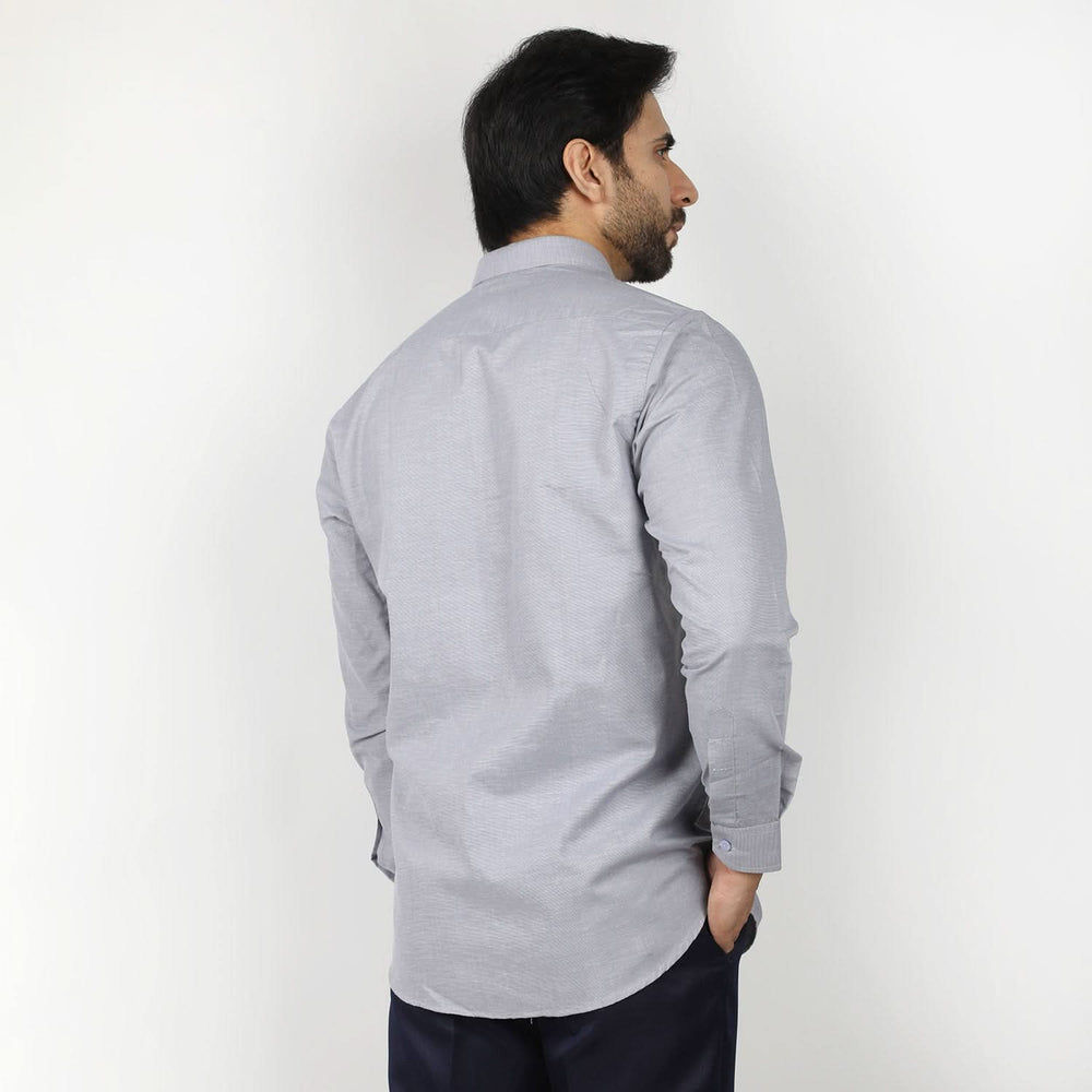 Men's Formal Chambray Shirt - Grey, Men's Shirts, Chase Value, Chase Value