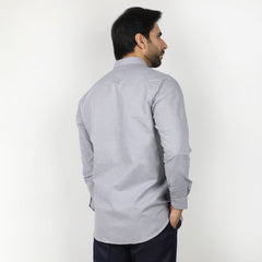 Men's Formal Chambray Shirt - Grey