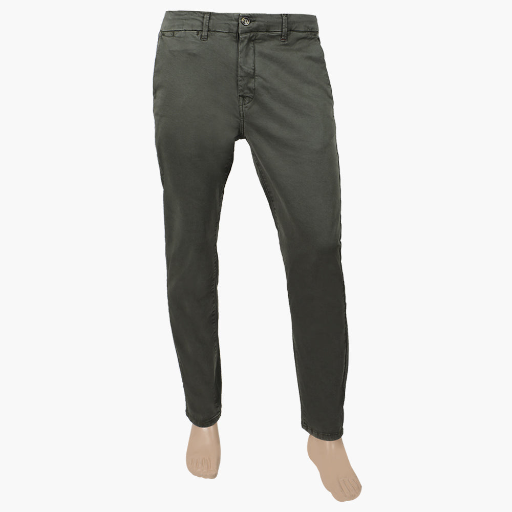 Men's Casual Cotton Pant - Olive Green, Men's Formal Pants, Chase Value, Chase Value