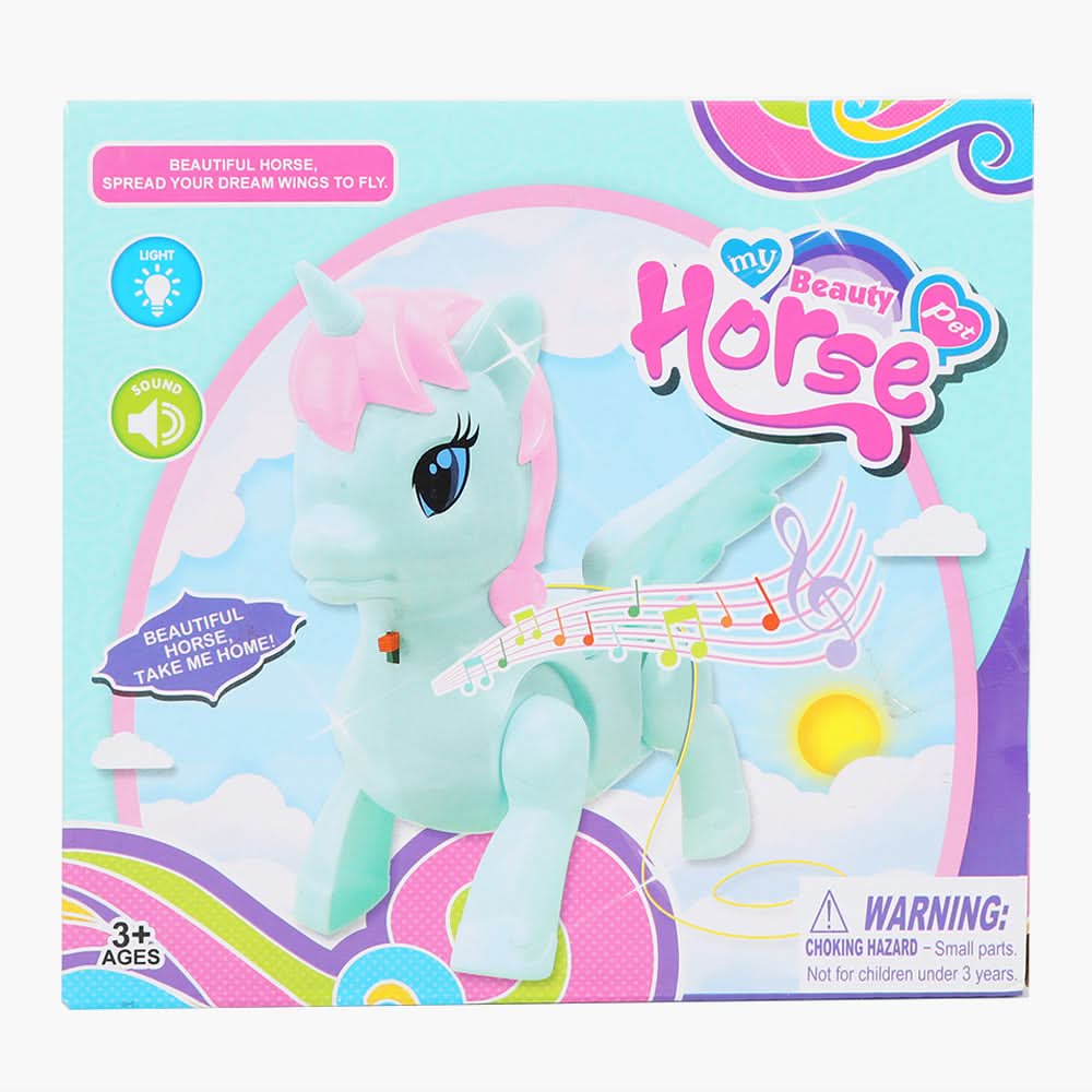 Electric Light & Sound Cute Horse Pet, Musical Toys, Chase Value, Chase Value