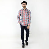 Men's Casual Check Shirt - Light Blue, Men's Shirts, Chase Value, Chase Value