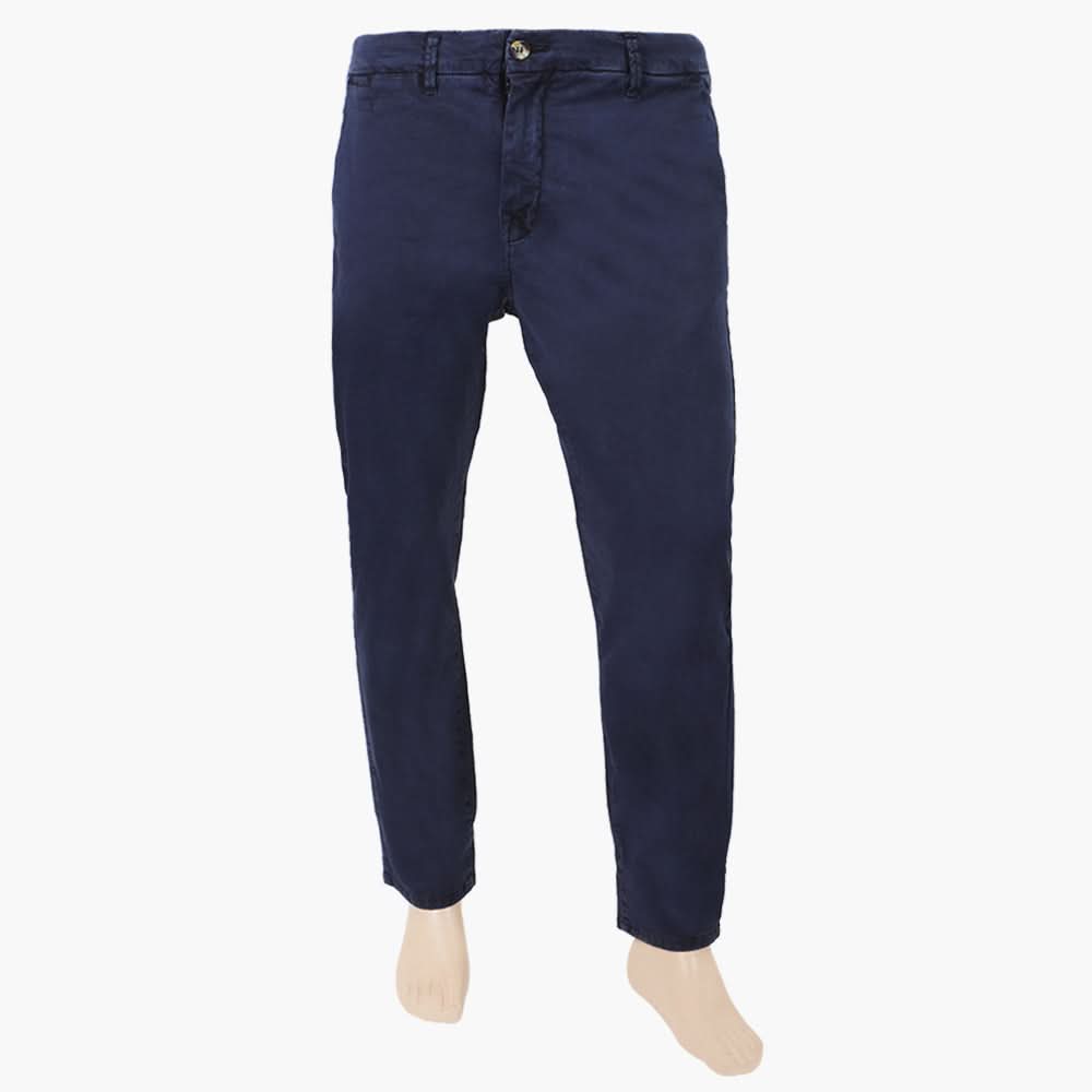 Men's Casual Cotton Pant - Navy Blue, Men's Formal Pants, Chase Value, Chase Value