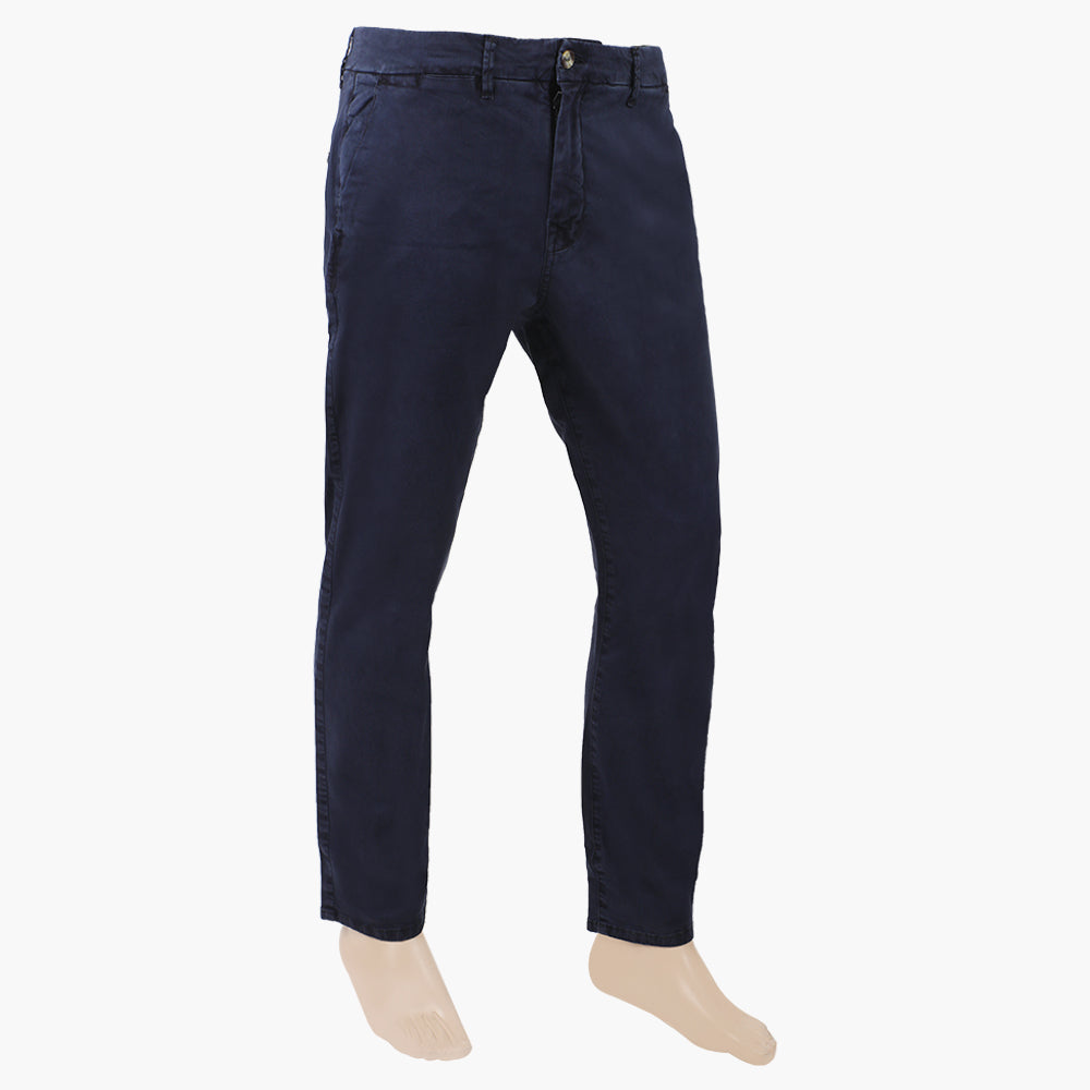 Men's Casual Cotton Pant - Navy Blue, Men's Formal Pants, Chase Value, Chase Value
