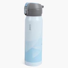 Water Bottle - Blue & White