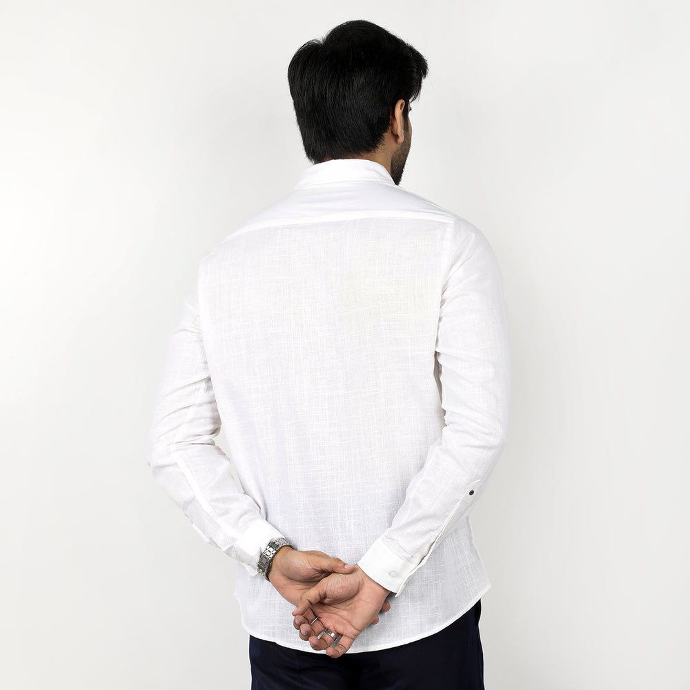 Eminent Men's Casual Check Shirt - White, Men's Shirts, Eminent, Chase Value
