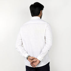 Eminent Men's Casual Check Shirt - White