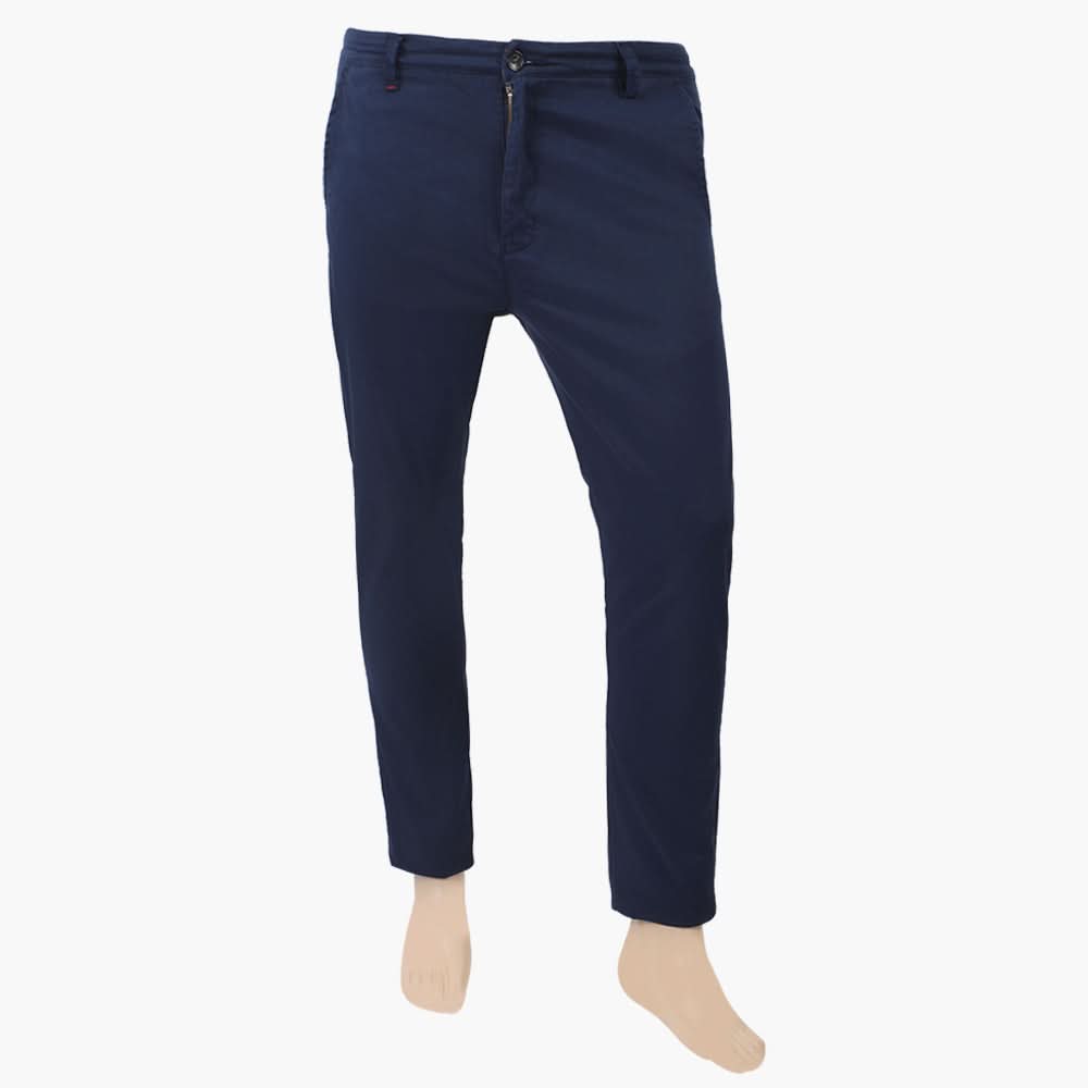 Men's Casual Cotton Pant - Navy Blue, Men's Formal Pants, Chase Value, Chase Value