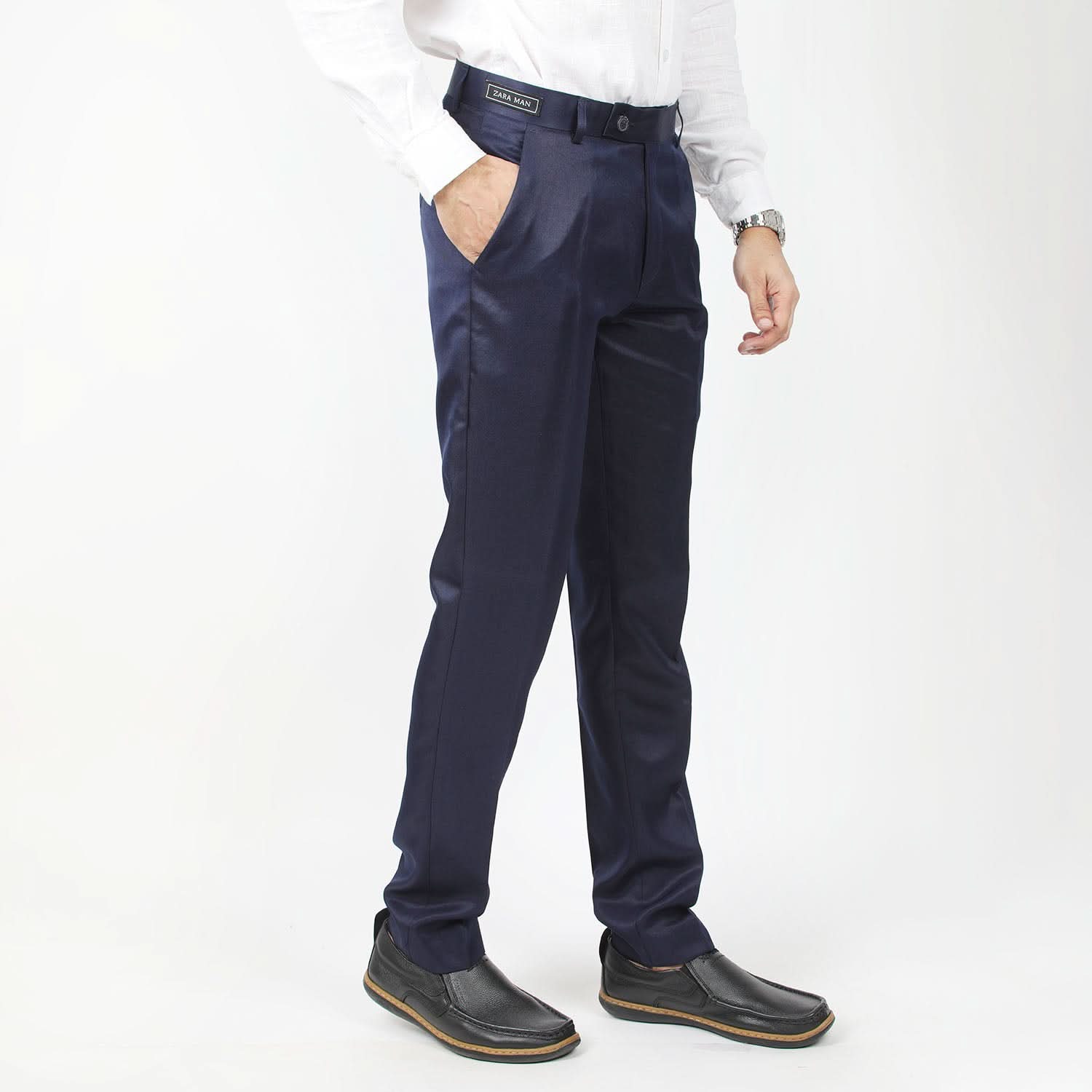 Men's Formal Dress Pant - Navy Blue, Men's Formal Pants, Chase Value, Chase Value