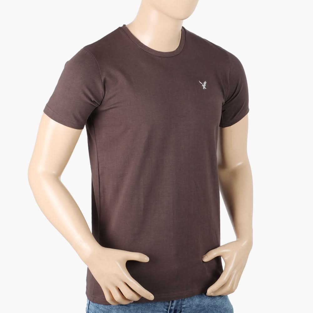 Men's Half Sleeves T-Shirt - Chocolate, Men's T-Shirts & Polos, Chase Value, Chase Value