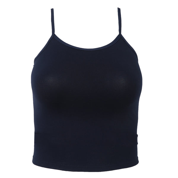 Girls Seamless Camisole - Navy Blue