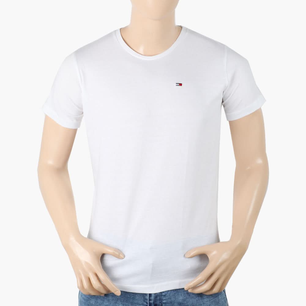 Men's Half Sleeves T-Shirt - White, Men's T-Shirts & Polos, Chase Value, Chase Value