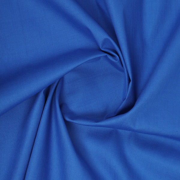 Men's Shabbir Gold Plain Wash & Wear Unstitched Suit - Royal Blue