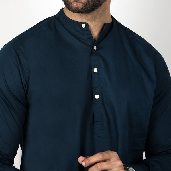 Eminent Men's Casual Plain Shirt - Teal