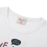 Girls Full Sleeves T-Shirt - White, Girls T-Shirts, Chase Value, Chase Value