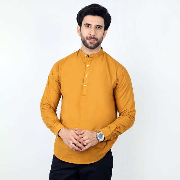 Eminent Men's Casual Shirt - Mustard