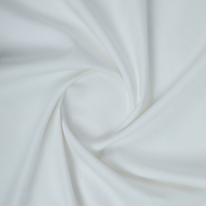 Men's Shabbir Gold Plain Wash & Wear Unstitched Suit - Off White