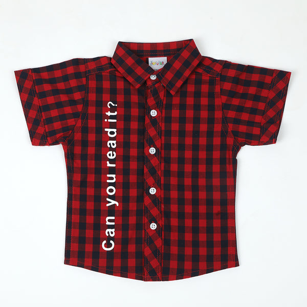 Newborn Boys Casual Shirt - Red, Newborn Boys Shirts & T-Shirts, Chase Value, Chase Value