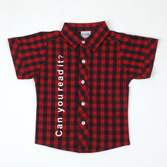 Newborn Boys Casual Shirt - Red