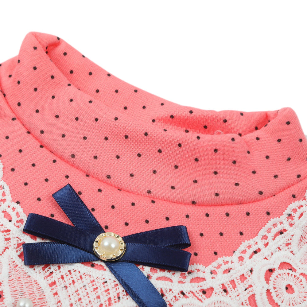 Girls Full Sleeves T-Shirt - Pink, Girls T-Shirts, Chase Value, Chase Value