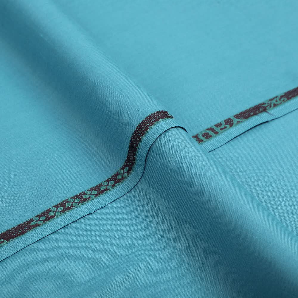 Men's Shabbir Gold Plain Wash & Wear Unstitched Suit - Cyan, Men's Unstitched Fabric, Shabbir, Chase Value
