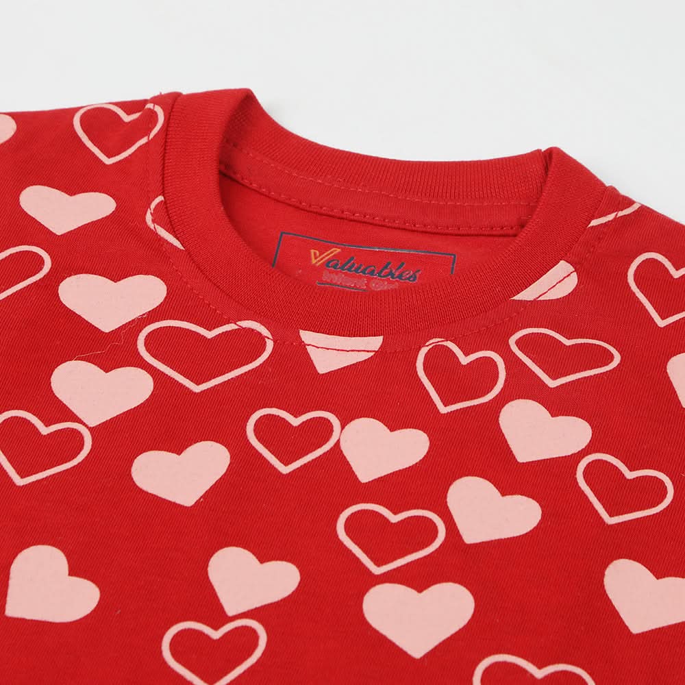Newborn Boys Half Sleeves T-Shirt - Red, Newborn Boys Shirts & T-Shirts, Chase Value, Chase Value