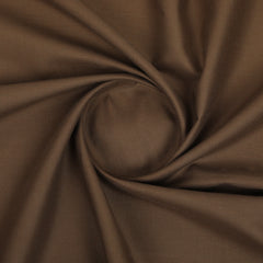 Men's Shabbir Gold Plain Wash & Wear Unstitched Suit - Dark Brown
