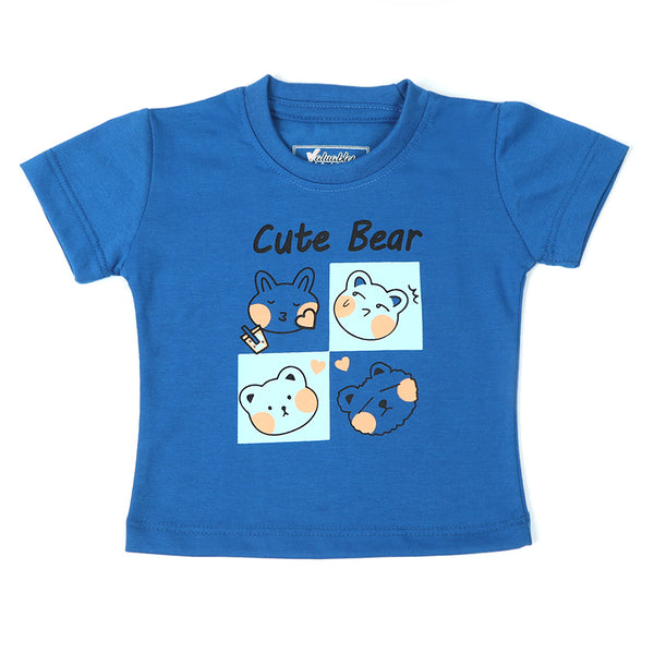 Newborn Boys Half Sleeves T-Shirt - Blue, Newborn Boys Shirts & T-Shirts, Chase Value, Chase Value