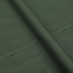 Men's Shabbir Gold Plain Wash & Wear Unstitched Suit - Olive Green