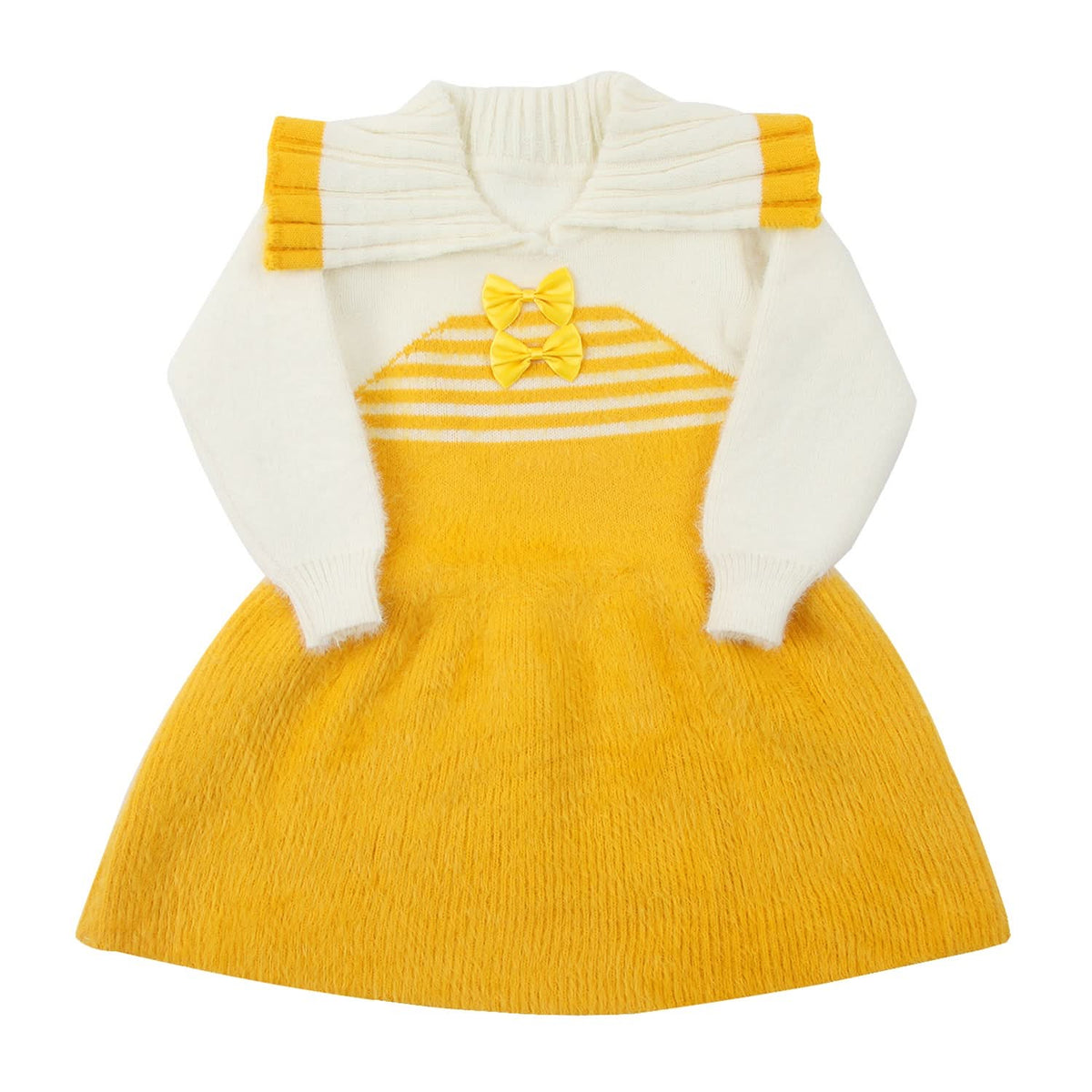 Girls Full Sleeves Sweater - Mustard, Girls Sweaters, Chase Value, Chase Value