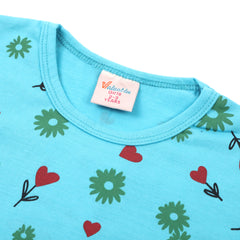 Girls Full Sleeves T-Shirt - Blue