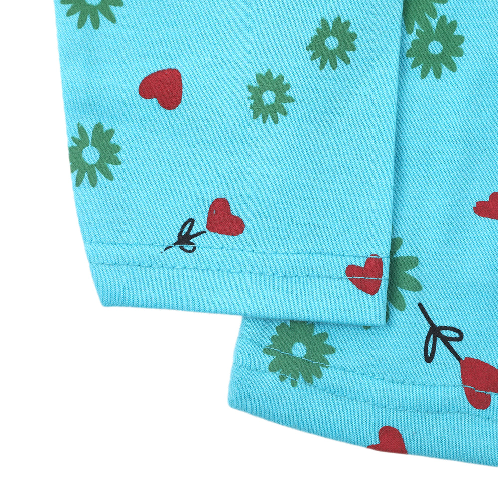 Girls Full Sleeves T-Shirt - Blue, Girls T-Shirts, Chase Value, Chase Value