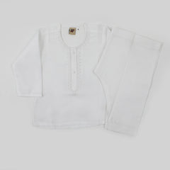 Newborn Boys Shalwar Suit - White