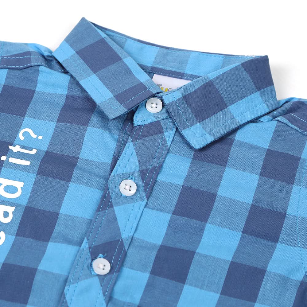 Newborn Boys Casual Shirt - Blue, Newborn Boys Shirts & T-Shirts, Chase Value, Chase Value