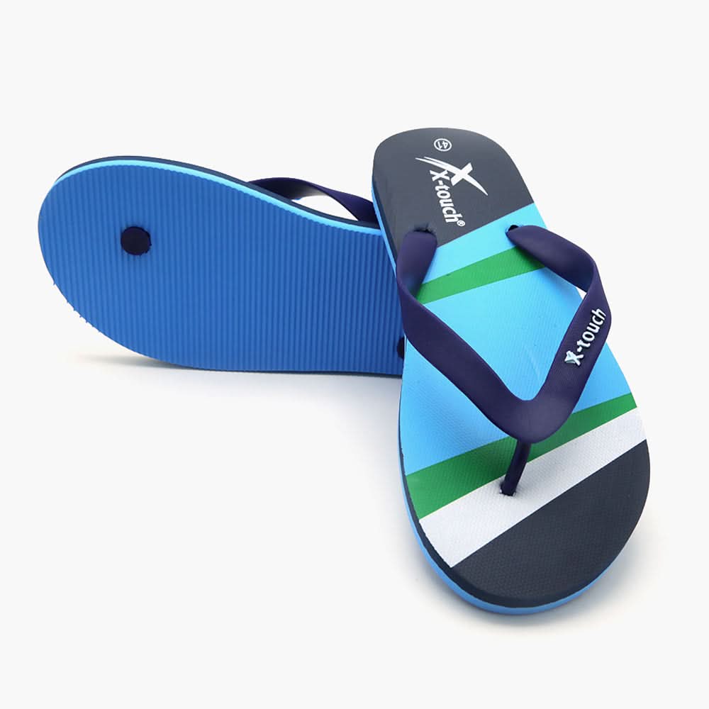 Men's Flip Flop Slipper - Blue, Men's Slippers, Chase Value, Chase Value