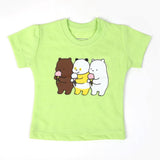 Newborn Girls Half Sleeves T-Shirt - Light Green, Newborn Girls T-Shirts, Chase Value, Chase Value