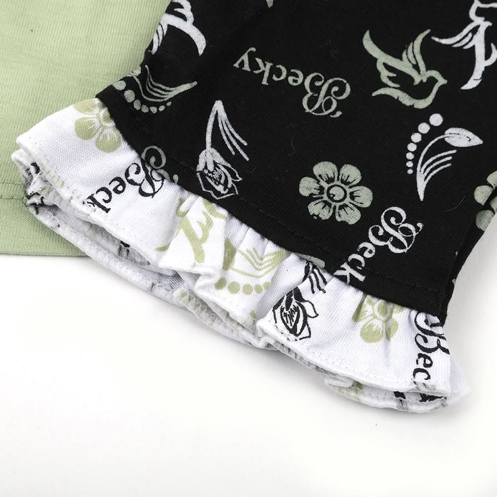 Newborn Girls Full Sleeves Suit - Green, Newborn Girls Sets & Suits, Chase Value, Chase Value