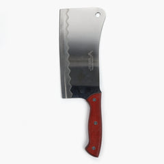Meat Cleaver Knife Wood Handle Large - Brown