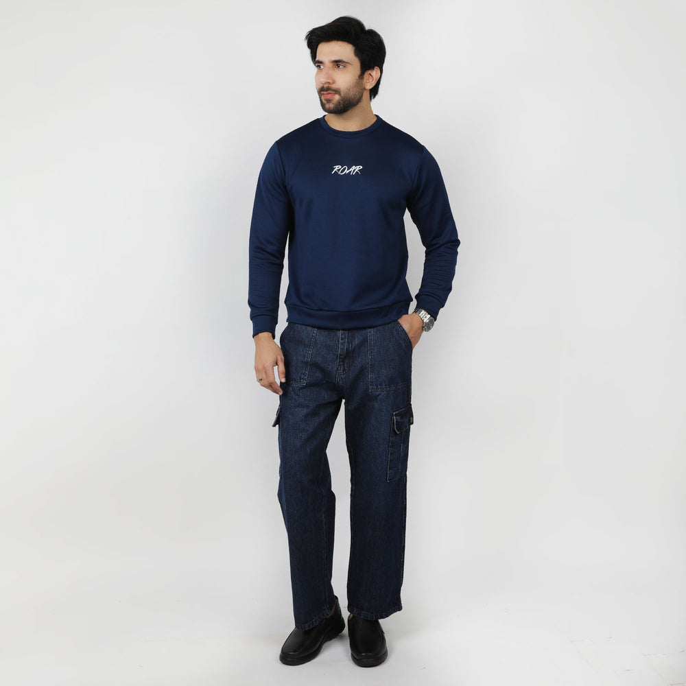 Eminent Men's Full Sleeves Sweat Shirt - Navy Blue, Men's Sweater & Sweat Shirts, Eminent, Chase Value