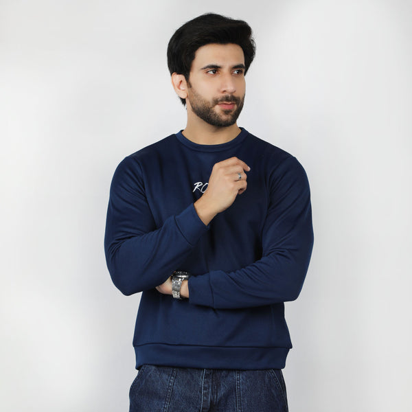 Eminent Men's Full Sleeves Sweat Shirt - Navy Blue