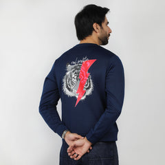 Eminent Men's Full Sleeves Sweat Shirt - Navy Blue