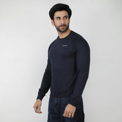 Eminent Men's Full Sleeves Sweat Shirt - Navy Blue