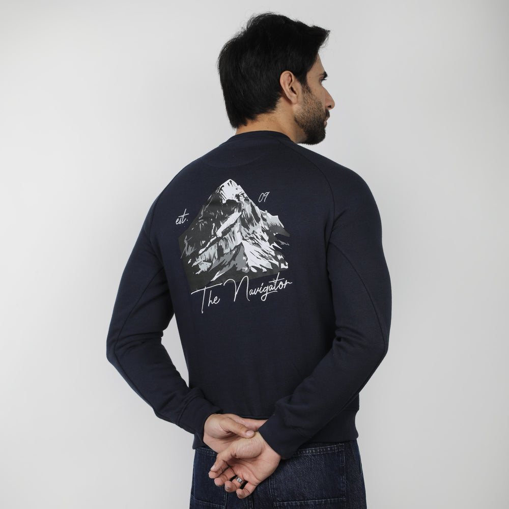 Eminent Men's Full Sleeves Sweat Shirt - Navy Blue, Men's Sweater & Sweat Shirts, Eminent, Chase Value
