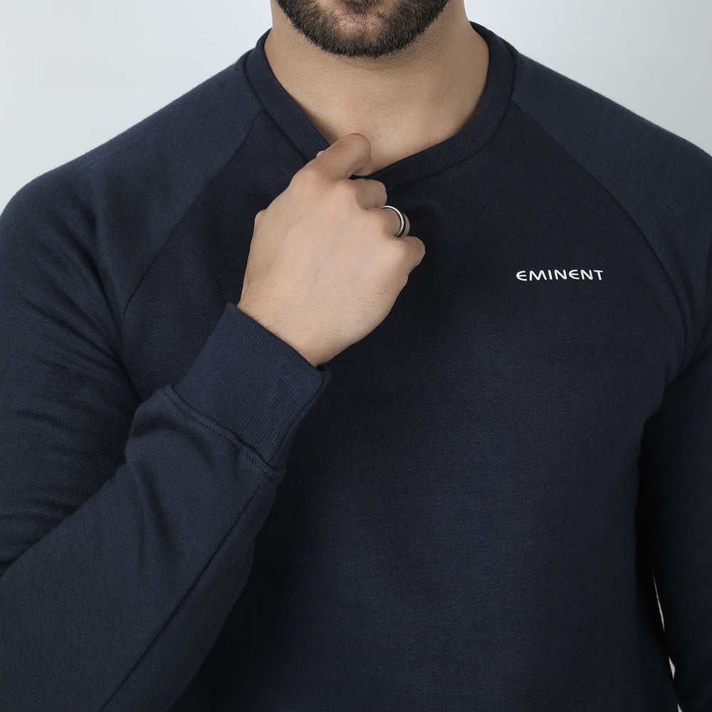 Eminent Men's Full Sleeves Sweat Shirt - Navy Blue, Men's Sweater & Sweat Shirts, Eminent, Chase Value